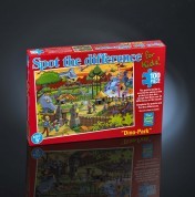 Dino Park (Spot the Difference 100 Piece Jigsaw)