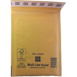 Envelope Padded J6 30cmX44cm Mail Lite Gold