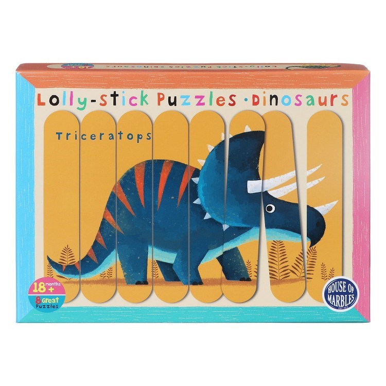 Lolly Stick Puzzle Dinosaurs (Jigsaw)