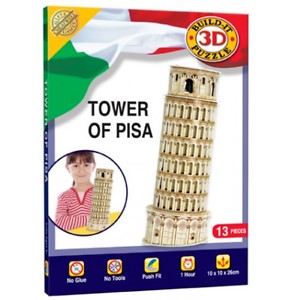 Tower Of Pisa Build It 3D Puzzle (Jigsaw)