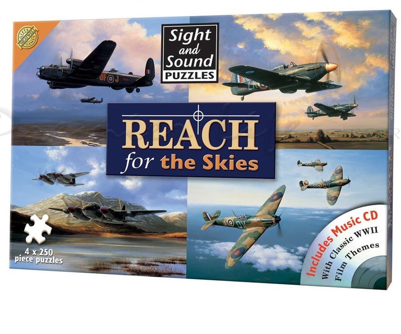 Reach for the Skies (4 x 250 Piece Puzzle with Music CD) (Jigsaw)