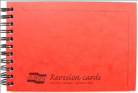 Revision Cards Red 50 Cards 152 x 102mm