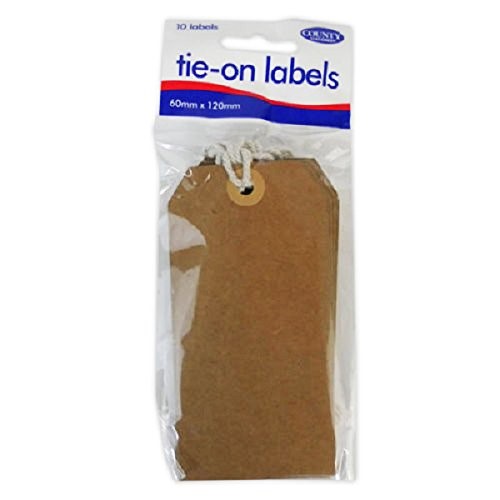 Tie-on Labels Brown 60mmx120mm