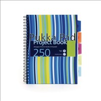 Pukka Pad A4 5 Tabs Project Book A4 250pg 80gsm NTS