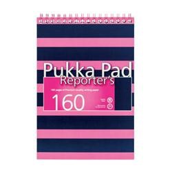 [N/A] Pukka Pad Reporter's 160pgs Pink