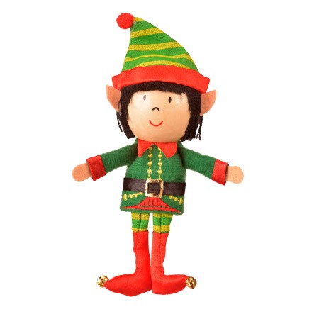 Elf Wooden Head Finger Puppet