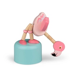 [5038728143315] Wooden Push Base Flamingos