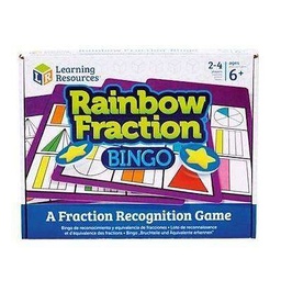 [5055506405007] Game Rainbow Fraction Bingo Learning Resources