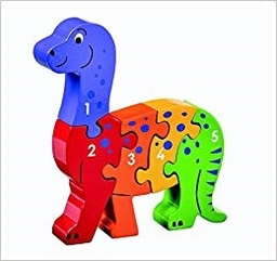 [5060053229679] Dinosaur 1-5 Natural Wood Jigsaw Lanka Kade