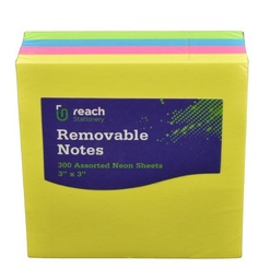 [5099073012985] Removeable Notes 3' x 3' 300 Neon Sheets Supreme