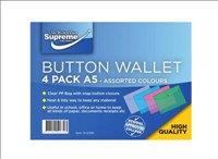 [539150556303] Button Wallets A5 4pk Assorted Colour W-206B Supreme