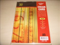 [5391515231382] CARD CREAM A5 50 PK SUPREME