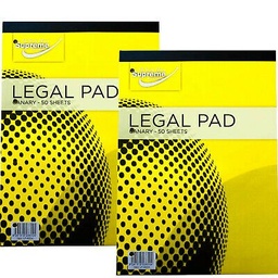 [5391515236004] Legal Pad A4 Yellow 50 Sheet Top Bound