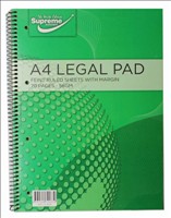 [5391528790630] Legal Pad A4 Green Pages 70pg LP-0630 Supreme