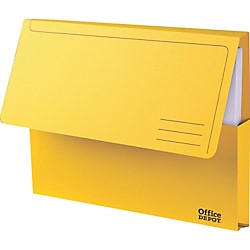 [5852511] Document Wallet Yellow Office Depot