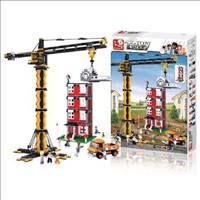 [6938242953157] Tower Crane Town Series Sluban