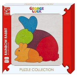 [6943478014640] Wooden Puzzle Collection Rainbow Rabbit (Jigsaw)