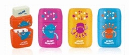 [8411574055723] Sharpener + Eraser Compact Monster Milan