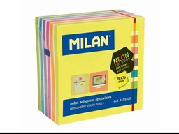 [8411574060482] Removable Notes 400pk 76x76 Assorted Milan