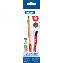 [8411574073598] Pencil with Eraser Maxi Graphite HB