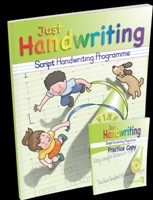 [9781910936511] Just Handwriting Script 1st Class + Practice Copy