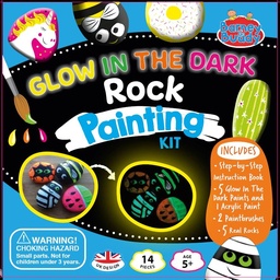 [9781912544165] Glow in the Dark Rock Painting Kit