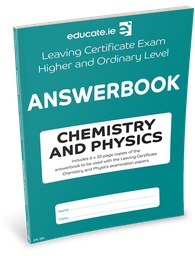 [9781913698171] [OLD EDITION] Educate.ie LC 32-Page Leaving Certificate Answerbook Chemistry/Physics Higher & Ordinary Level Exam Papers 2024