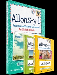 [9781913698201] [Gaeilge Edition] Allons-y 1 (SET)Textbook, Mon chef d'oeuvre Book AND Lexique