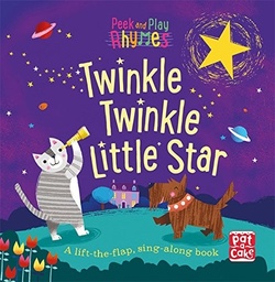 [9781526380197] Peek and Play Rhymes Twinkle Twinkle Little Star  A baby sing-along board book with flaps to lift