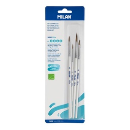 [8411574095460] Brush Set No 2,4,6,8 Milan (Paintbrush)