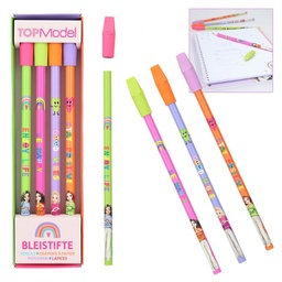 [4010070629748] TOPModel Pencil-Set With Eraser-Topper SELFLOVE