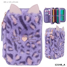 [4010070632892] TOPModel Triple Pencil Case LILAC LEO LOVE