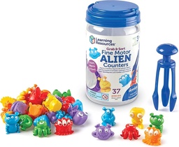 [0765023810615] Grab & Sort Fine Motor Alien Counters