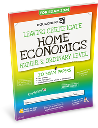 [9781915595454] [OLD EDITION] Educate.ie LC Home Economics HL & OL Exam Papers 2024