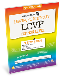 [9781915595546] [OLD EDITION] Educate.ie LC LCVP Common Level Exam Papers 2024