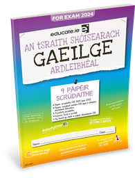 [9781915595591] [N/A] [OLD EDITION] Educate.ie JC Gaeilge HL Exam Papers 2024