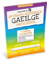 [9781915595607] [OLD EDITION] Educate.ie JC Gaeilge OL Exam Papers 2024