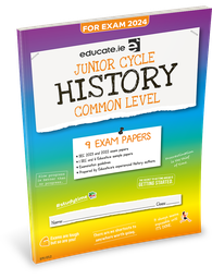 [9781915595645] [OLD EDITION] Educate.ie JC History Common Level Exam Papers 2024