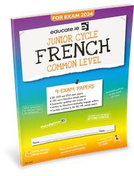 [9781915595683] [OLD EDITION] Educate.ie JC French Common Level Exam Papers 2024