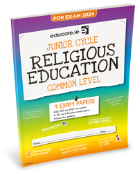 [9781915595720] [OLD EDITION] Educate.ie JC Religious Education Common Level Exam Papers 2024