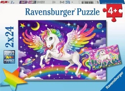 [4005556056774] Unicorn and Pegasus 2x24pc