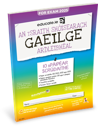 [9781916832169] Educate.ie JC Gaeilge HL Exam Papers 2025