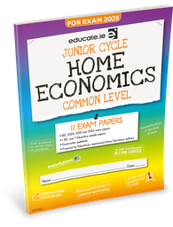 [9781916832251] Educate.ie JC Home Economics Common Level Exam Papers 2025