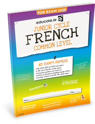 [9781916832275] Educate.ie JC French Common Level Exam Papers 2025