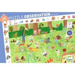 [3070900075962] Djeco - Little friends' garden - 35 pcs - Puzzles