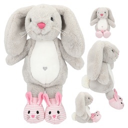 [4010070655174] Princess Mimi Plush Bunny Nelly Grey With Shoes 21 cm