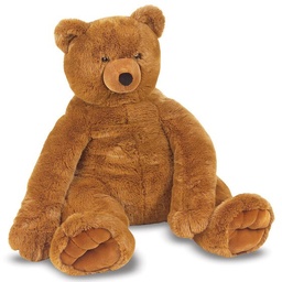 [0000772121385] Jumbo Brown Bear Plush Melissa and Doug