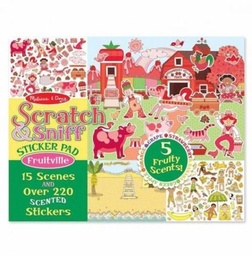 [0000772121934] Scratch and Sniff Sticker Pad - Fruitville Melissa and Doug