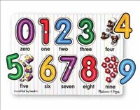 [0000772132732] SEE-INSIDE NUMBERS PEG PUZZLE Melissa and Doug (Jigsaw)