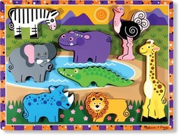 [0000772137225] Safari Chunky Puzzle Melissa and Doug (Jigsaw)